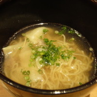 銀座しゃぶ通 マロニエゲート店 - 2012年2月水餃子中華麺