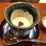 鮨旬美西川 - 梅肉入り茶碗蒸し