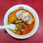 寿がきや - 肉入り赤ラーメン