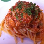 エスプリメ - マグロオイル漬けとトマト・ケッパーのスパゲッティ（2011.12）