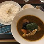 Spice Bar TARA - today's special lunch ソーセージ豚肉巻と野菜(900円)