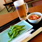 レストラン 味心 - 生ビールセット 700円