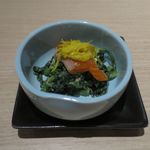 日本酒スローフード 方舟 - 信州サーモンと春菊の利休和え