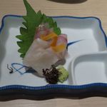 日本酒スローフード 方舟 - 鮮魚三種盛り合せ