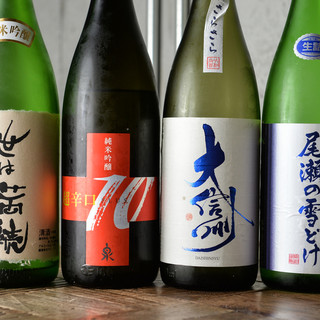 日本酒和葡萄酒等豐富多彩的飲品與料理相得益彰