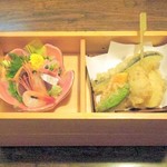 くずし割烹花々 - 彩り御膳　2段の上段