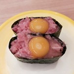 すし江戸 - うずら鉄火