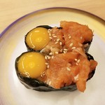 すし江戸 - サーモンユッケ