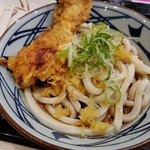 丸亀製麺 - ぶっかけ＋かしわ天　450円