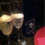 Sumiyaki Dainingu Sumire - スパークリングの日本酒が飲めるお店は貴重〜！