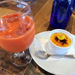 IL FAGGIO - クレームブリュレと野菜ジュース