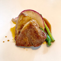Cuisine Franco-japonaise Matsushima - ⑦北海道・十勝　希少なサウスダウン種仔羊のロースト　柑橘オイル(＋800円)