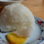 姫のそば ゆかり庵 - 新米の塩むすび