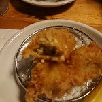 酒肴 新屋敷 - カキフライ ぼけちゃった