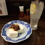 二本松 - しょうゆ豆と生酎ハイレモン