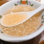 餃子の王将 - 元祖餃子の王将定食(スープ)