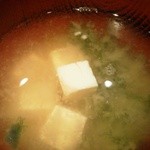 魚 しんのすけ - 201203 アオサの味噌汁
