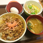 Sukiya - 牛丼ランチセット￥500(税込)