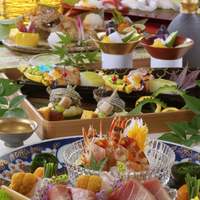 ランチ限定【祝い晴れの日会席】胡麻鯖/ローストビーフ/手毬寿司/11品/6000円(税込)飲み放題別