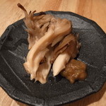 まごわやさしい - 舞茸の焼き浸し　ふき味噌添え