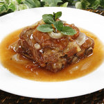 Braised spare ribs with plum sauce