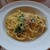ラ・パウザ - [料理] 蒸し鶏とほうれん草の明太クリームソースパスタ 全景♪Ｗ