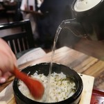 h Kyuushuu jouchou kyousuke - 石焼高菜茶漬け