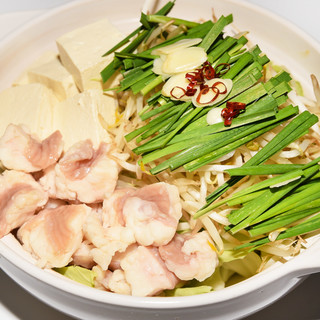 こだわりの国産もつ鍋は食感◎