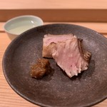 寿し道 桜田 - 北海道余市の鰤の藁焼き　山葵味噌添え