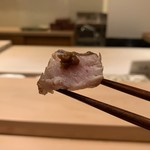 寿し道 桜田 - ワサビ味噌と藁焼き鰤旨し！