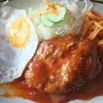 グリル不二軒  - ハンバーグ。