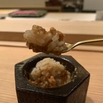 寿し道 桜田 - 特別にシャリを入れてくれました(o^^o)