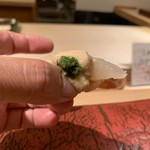 寿し道 桜田 - 肝ソースがたれる～！