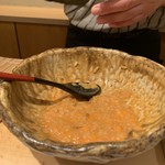 寿し道 桜田 - 雲丹シャリの完成！