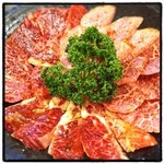 炭火焼肉 やまもと - 上カルビ、上ロース、カルビ、ハラミ