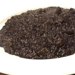 ア ミオ アージョ - 北海道産生帆立とイカスミのリゾット