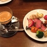 ア ミオ アージョ - ホットコーヒーと国産牛サーロイン