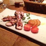 料理店 Caiotto - 阿波尾鶏とホタテの燻製