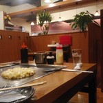 Okonomiyaki Teppanyaki Maruo - 座った席からパチリ