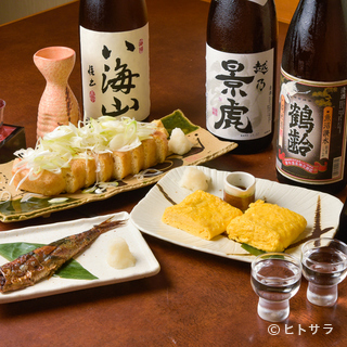 新潟の地酒を店主が独自にセレクト。季節ごとのお酒にも注目