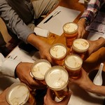 酒肴 新屋敷 - 乾杯