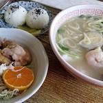 レストランおおまえ - 五目ラーメンセット　ぶーよん