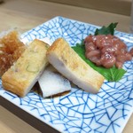 家庭料理 小川 - 塩から かまぼこ天おろし