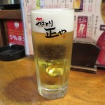やきとり 正や - 生ビール