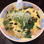 餃子と麺 いせのじょう - 卵とじラーメン650円