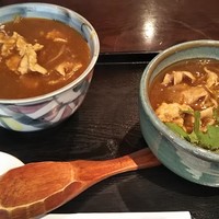 日本橋 やぶ久 - ミニカレー丼、ミニカレー南蛮そばセット 1,045円 ♪