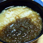 魚庵旬彩 - 〆のもずくおじや