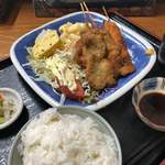 梅の家食堂 - 串揚盛定食 700円