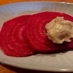 栄夏 - ビーツをバーニャカウダソースで