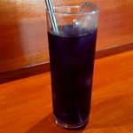 栄夏 - サービスでバタフライピーのドリンクまでいただきますた。